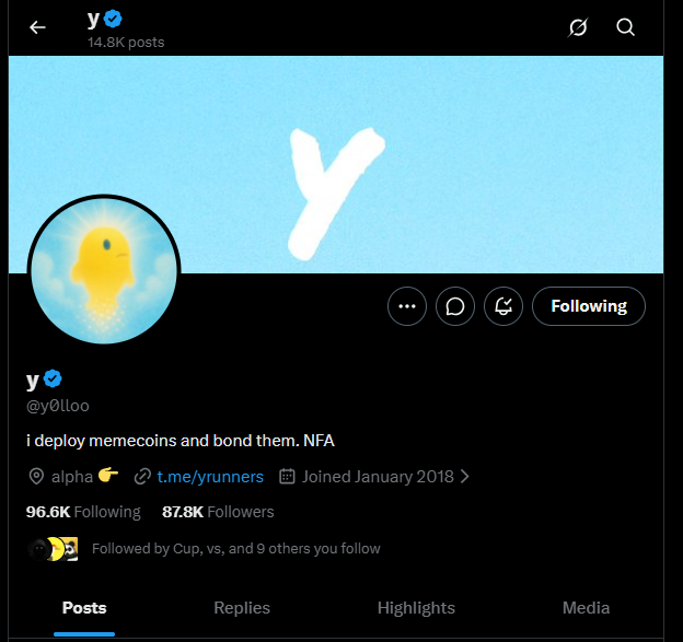 BackJac64958965's tweet photo. @y0lloo @0xsamn D9n2YB4sV13k7bSaFPtXqmK9r4AKS9VM7nCL4NjNMKxd

notif always on https://t.co/22ZzEtDrlf