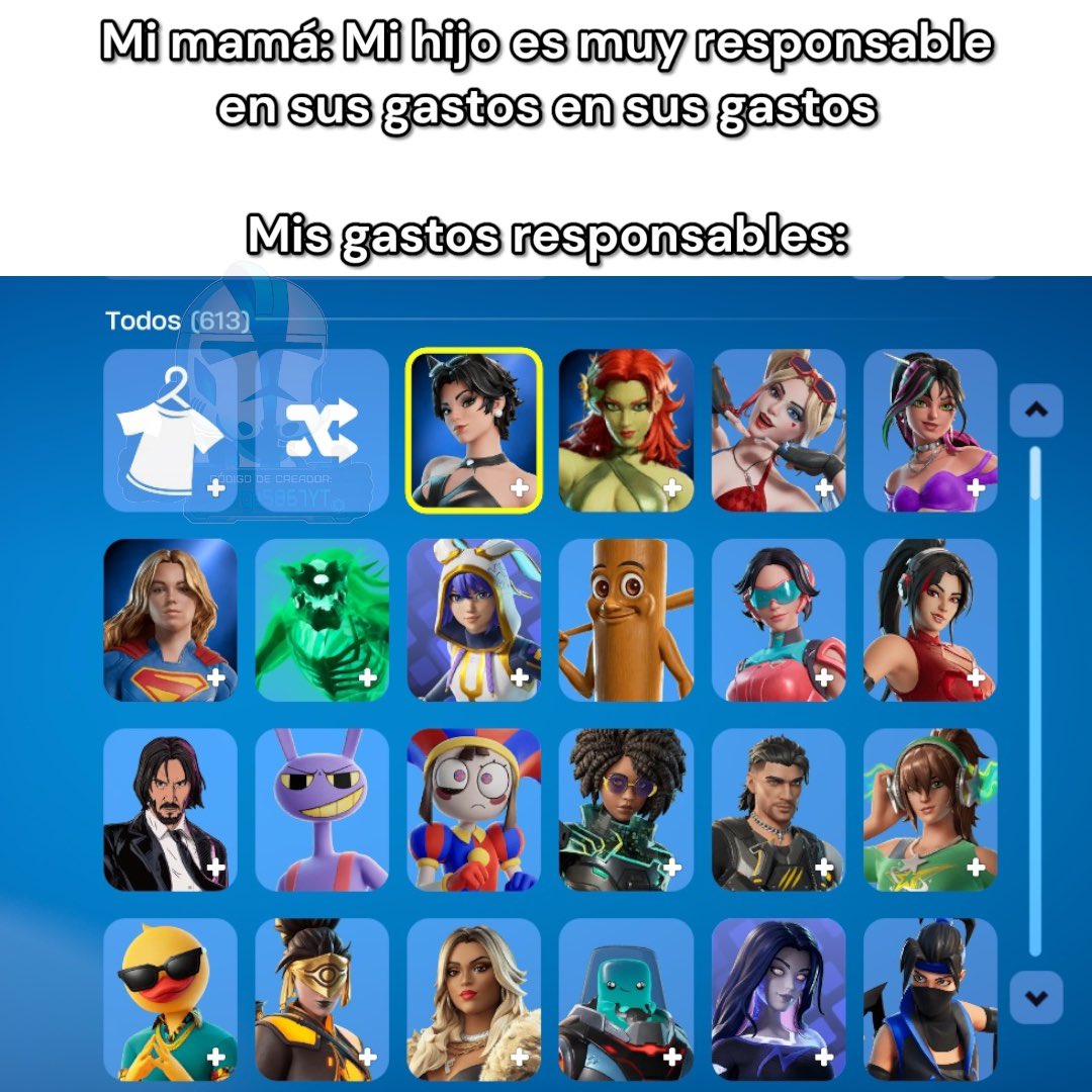 Jorge5867YT's tweet photo. Soy muy responsable ☝️🤓

#Fortnite #FortniteMemes https://t.co/hBLGmUCG4s