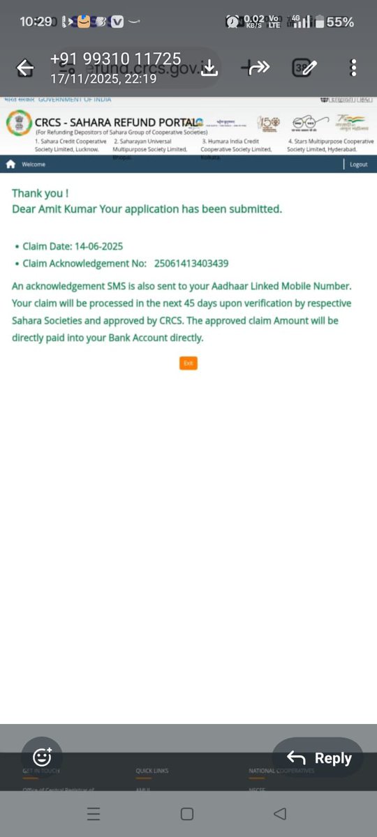 NitinKumar27488's tweet photo. Settle the claim as soon as possible 
@MinOfCooperatn https://t.co/2XhvJC73xr