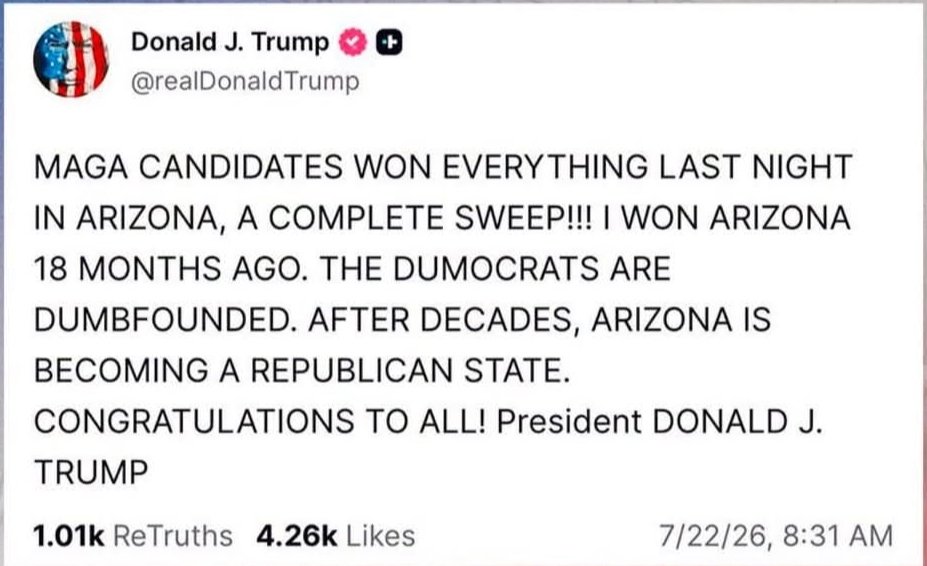 letsgobtc7's tweet photo. Does this idiot not realize that only a republican can win a republican primary? Jfc what an embarrassment and this is who is "running" the country https://t.co/SKMrpjFb3i