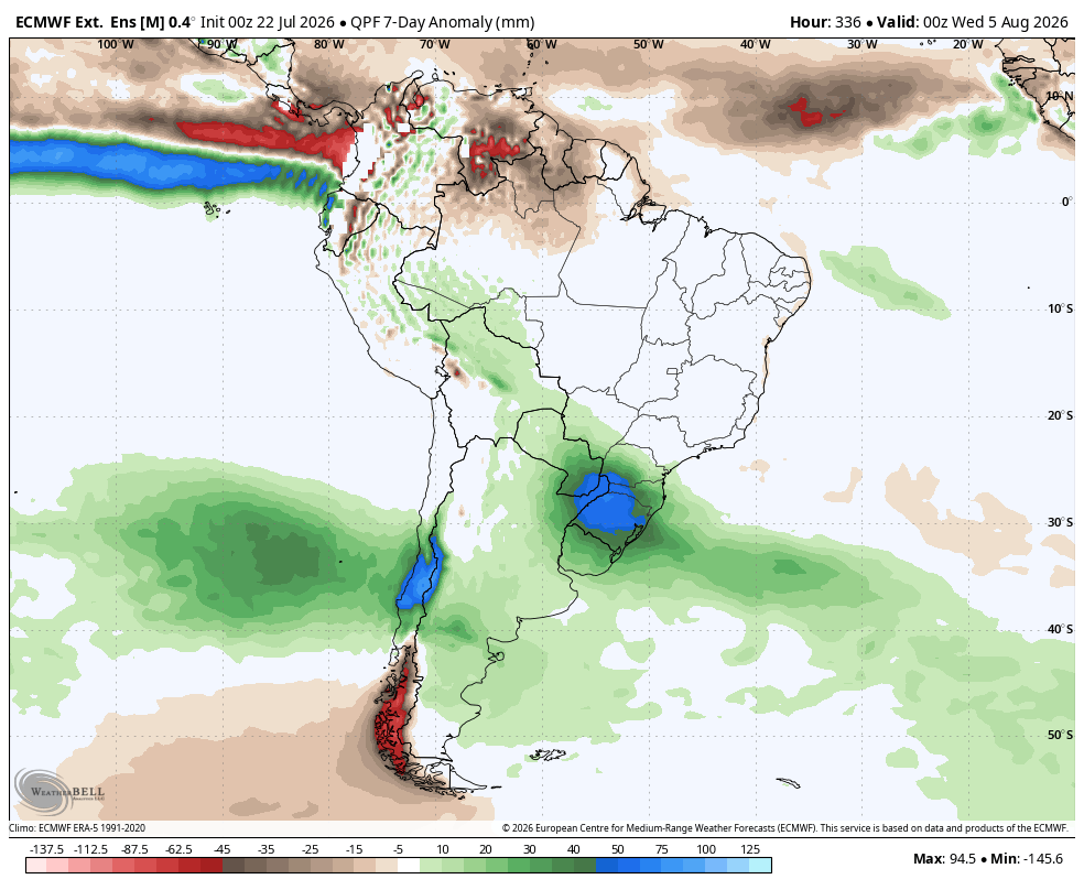 TiempometVx's tweet photo. ⏸️ La pausa será breve. A fines de julio y comienzos de agosto, Chile central podría enfrentar un nuevo episodio de lluvias importantes, impulsado por ríos atmosféricos, ondas Kelvin ecuatoriales y un jet stream más intenso. #Chile #ElNiño https://t.co/ALXaCfIUb9