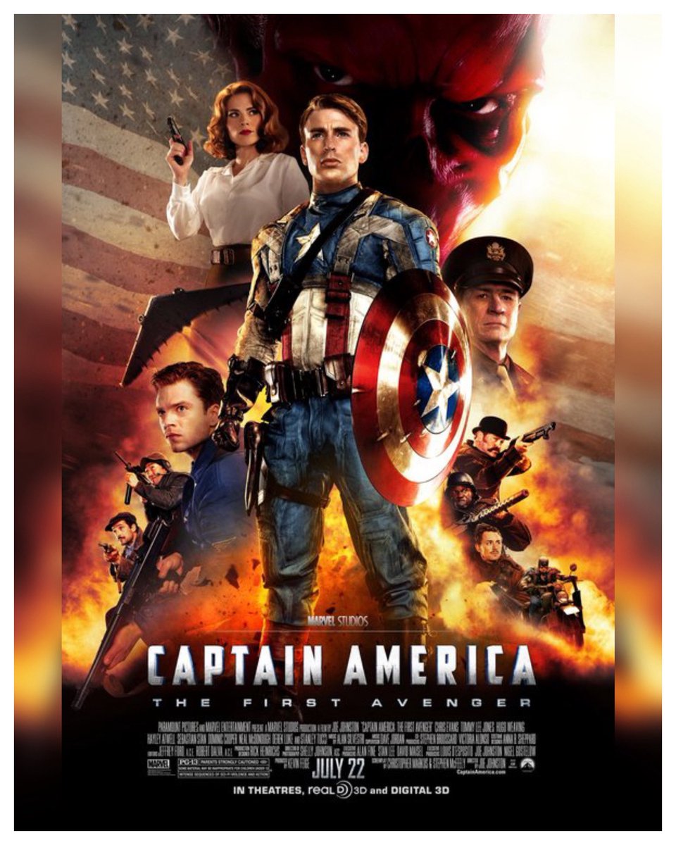 WreckLeaguePod's tweet photo. 15 Years #CaptainAmericaTheFirstAvenger Starring: #ChrisEvans #TommyLeeJones #HugoWeaving #HayleyAtwell #SebastianStan #DominicCooper #NealMcDonough #DerekLuke #StanleyTucci #KennethChoi #TobyJones Directed By: #JoeJohnston 🇺🇸
#WreckLeaguePodcast https://t.co/sd0wz0VtNi