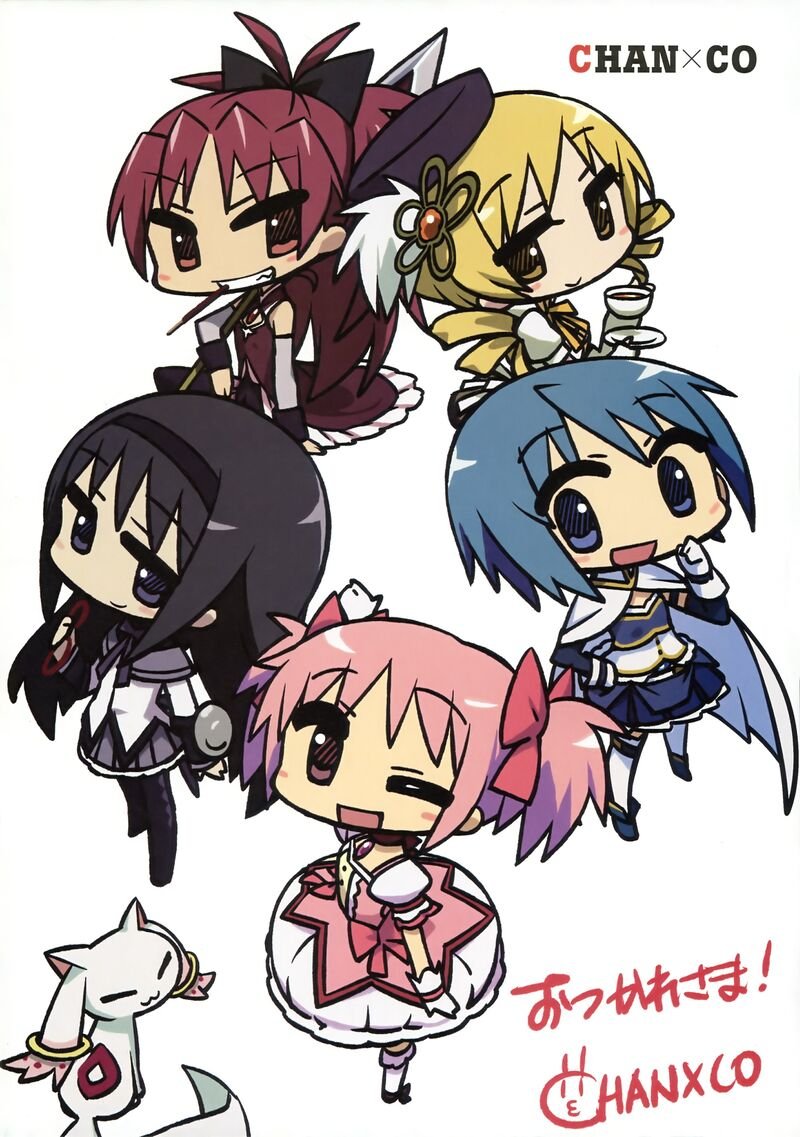 DailyHomuSmile's tweet photo. Megami Magazine 2011-08 - Art by CHAN×CO https://t.co/CkLhkpRuAw