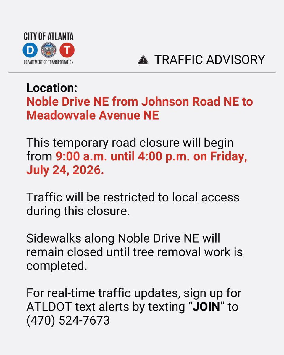 Atlanta Department of Transportation tweet media