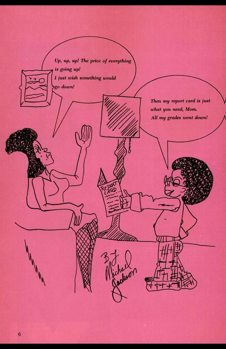 70sMJlegion's tweet photo. Michael Jackson’s cartoon sketch featured in Ebony Jr!, 1975. https://t.co/emy9VCkP5F