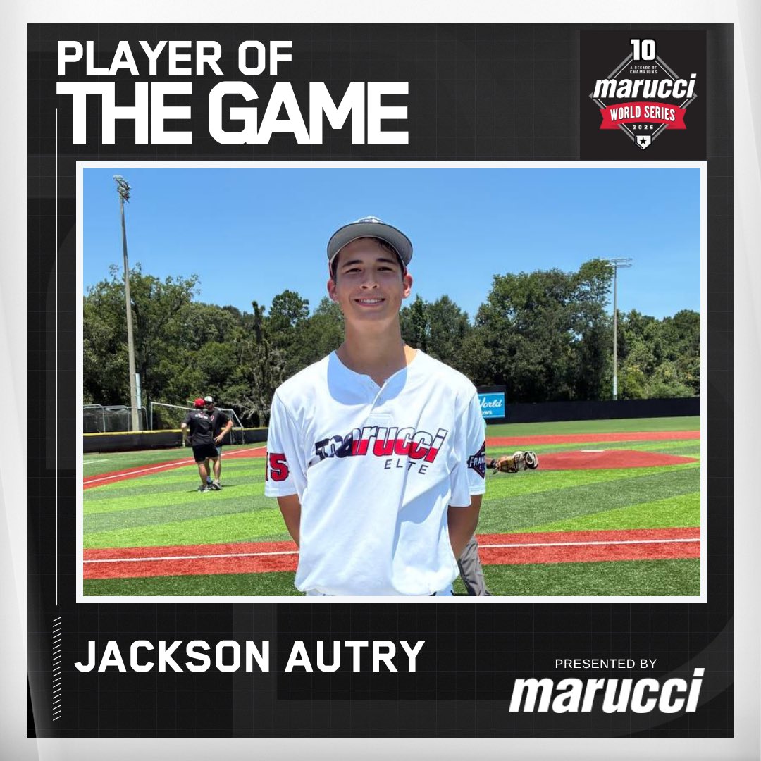 2DsportsbsbLA's tweet photo. ⭐️Marucci Player of the Game⭐️

Jackson Autry (@Jackson_autry12)

@MarucciEliteTX 
@MarucciSports https://t.co/h1ieIqZior