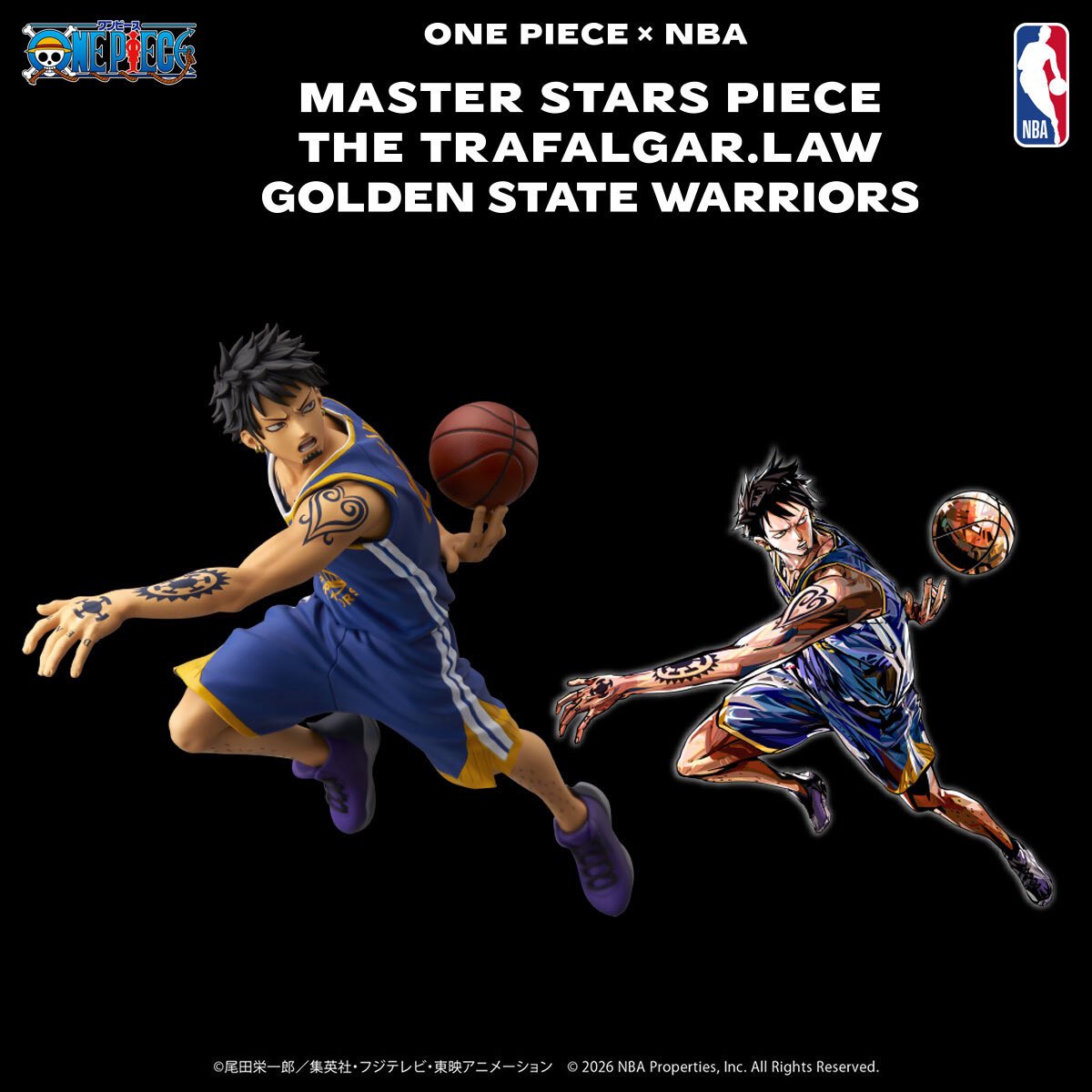 Eiichiro_Staff's tweet photo. 【フィギュア情報】
⠀
ONE PIECE × NBA
MASTER STARS PIECE 
ロー＆ヤマトの予約受付開始🏀
⠀
▼予約する
https://t.co/IiN7VD3IwV
⠀
#ONEPIECE https://t.co/NST0RirhLt
