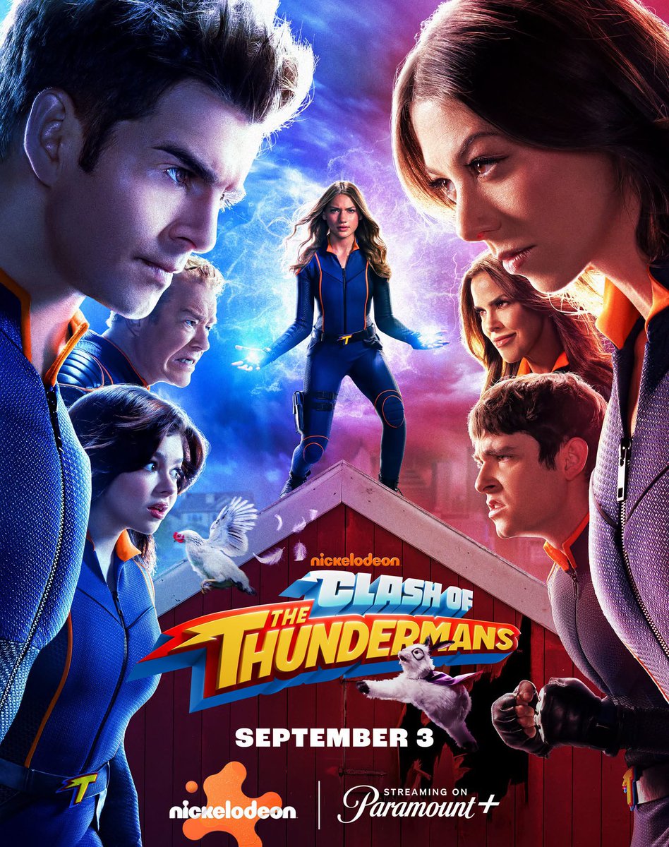 Nick_Crave's tweet photo. hold on to your capes! Clash of the Thundermans premieres Sept 3 on Paramount+ and debuts on @Nickelodeon at 7 p.m. (ET/PT) the same day! https://t.co/qQwhF21VAB