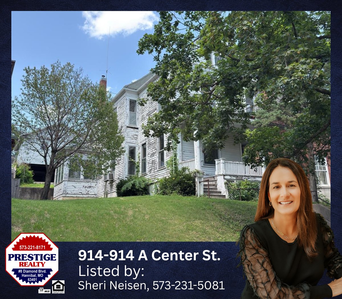PrestigeHanMO's tweet photo. 📷 NEW LISTING
📷914-914A Center St., Hannibal, MO
$75,000
--------------------
📷 For more information: Sheri Zeiger-Neisen, 573-231-5081
#realestate #JustListed #hannibalmo https://t.co/mHbWniIFKC