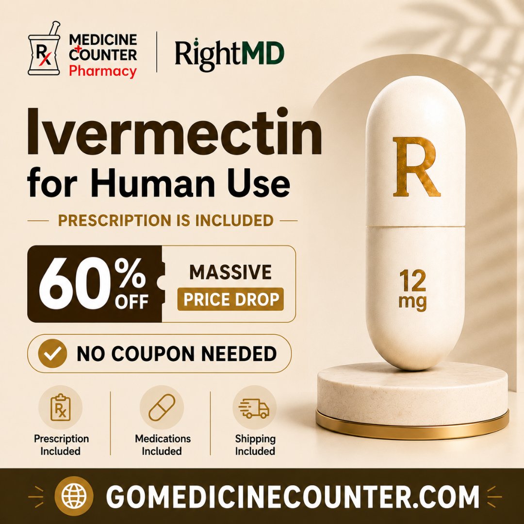 AvaRichard111's tweet photo. @dawreeuhn @kenjaques @jsm2334 @opiate66 @iya517479060595 For those who need it, you can get Ivermectin from a TN based pharmacy online without a prescription. Visit their website “Medicine Counter Pharmacy” to order. They provide free shipping as well, highly recommended! https://t.co/JejP79W2NT