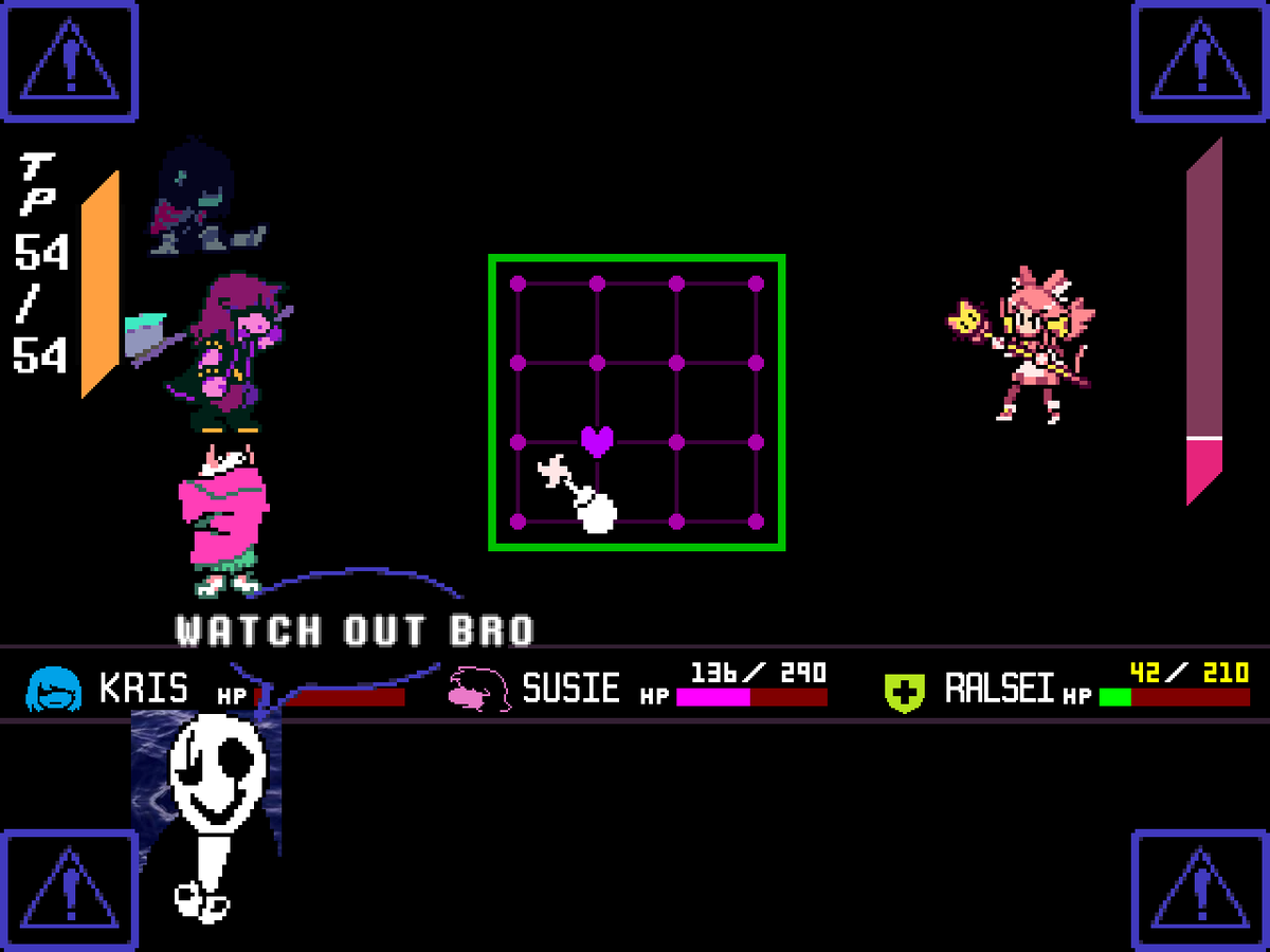 pizzapwner's tweet photo. new deltarune update nerf prediction https://t.co/0jhWH32LYe