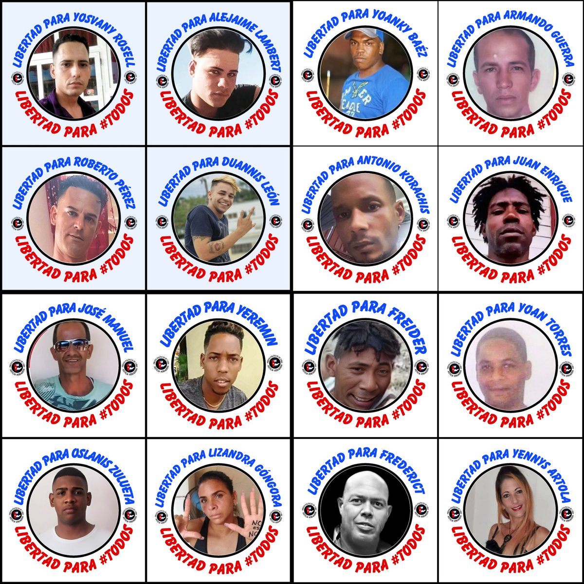 PresosCuba's tweet photo. Que el eco de nuestra solidaridad rompa los muros de la injusticia en Cuba. ¡Libertad para los presos políticos de la dictadura! 🇨🇺 #PresosDeCastro https://t.co/FzRDArxy6k