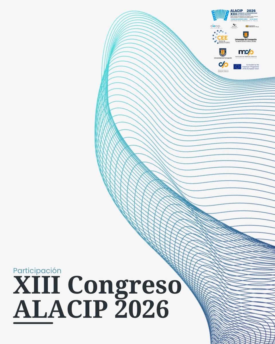 ceeudeconce's tweet photo. ¡CEE presente en el XIII congreso @ALACIP_oficial 2026! ✨️
Felicitamos a la Dra. @PaulinaAstrozaS, Dra. @LarrainBeatriz y a la asistente de investigación Sofía Nova, por participar en esta instancia de diálogo, investigación y reflexión sobre la ciencia política en #LATAM. https://t.co/61bZ4Wtcs5