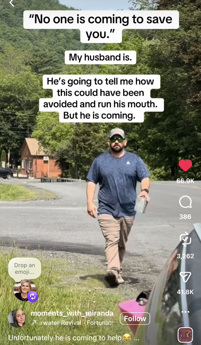 megbasham's tweet photo. Saw on Instagram and lol’d. Yes, my husband always comes to save me after I do the thing he advised me not to do that created my problem… https://t.co/Z20nEBOAzD