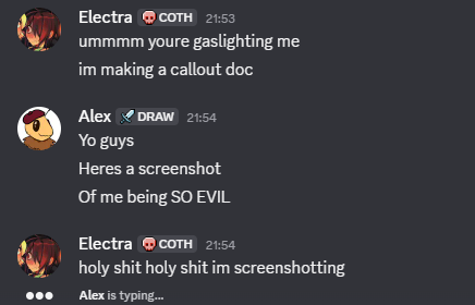 EthicalElectra's tweet photo. @notsotemmie admits it himself - he's EVIL with NO shame. His drawings are secretly problematic medias and you don't realise because he's GASLIGHTING you just like he did to me. 

@Machine_I_am_me @ARoyalRuby @UndertaleYellow @tobyfox @grok https://t.co/zV5EYvBtoj