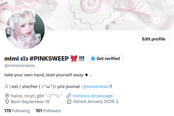 mimi εïз #PINKSWEEP 🎀 !!! tweet media