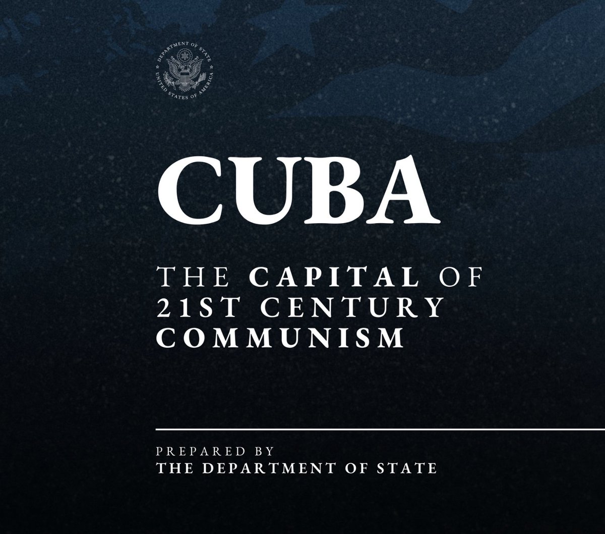 techpologist's tweet photo. What's all this Cuba business at the State Department? Well, it looks like pretense for some attempt to topple a government that probably could use more carrots than sticks at this point.
https://t.co/mW751rq3At https://t.co/xXFFbGIAaN