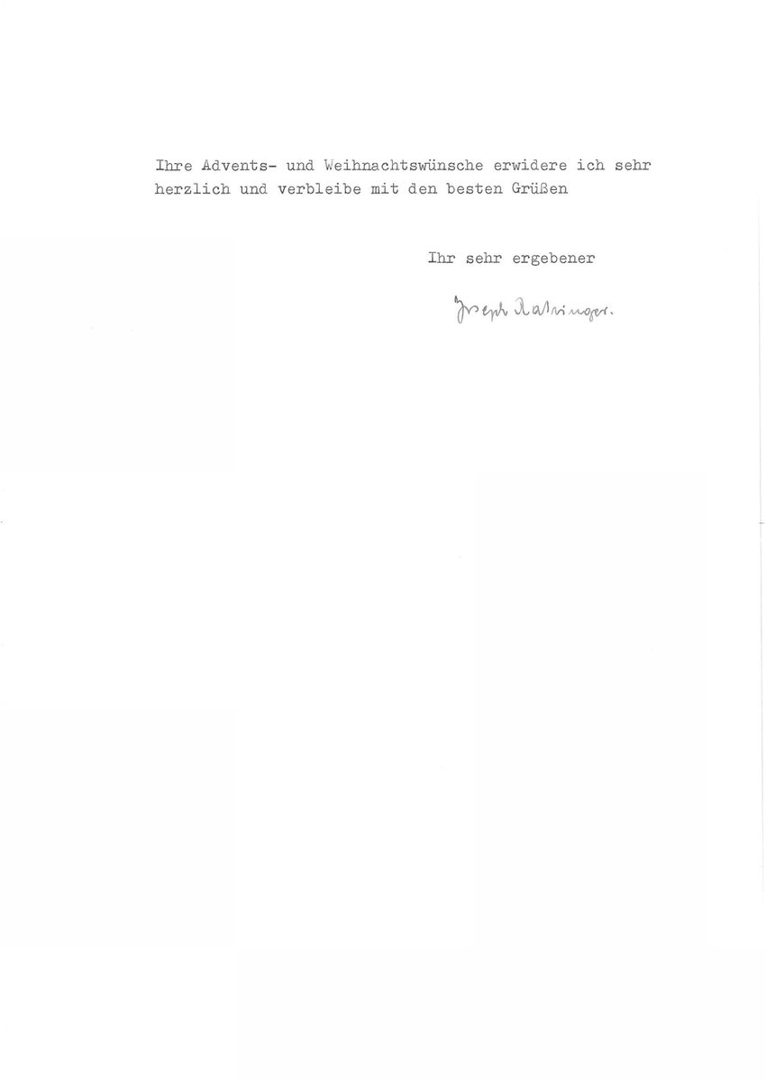 DrKwasniewski's tweet photo. What a remarkable letter, in which we see, already in 1976, the entire trajectory of Ratzinger's thought that would culminate in the 2007 motu proprio Summorum pontificum, the 2011 instruction Universae Ecclesiae, and the 2020 decrees Quo Magis and Cum Sanctissima. Here was a man who thought things through carefully. And whatever disagreements one may have with certain assertions he makes, it is more than clear that he is right about the rupture and the need to free up the old missal, leaving the outcome to Divine Providence.

[Original typescript attached as images]

------------------------------------
University of Regensburg
14 December 1976

Esteemed Colleague [Wolfgang] Waldstein!

Thank you very much for your kind words. To get straight to the heart of the matter: In my opinion, we should strive to ensure that the old Missal may continue to be used by all priests, provided they recognize the legitimacy of the new Missal as well. The regulations, which will be necessary for the sake of order and to avoid confusion, should nevertheless be worded in such a way as to allow for extensive freedom in the use of the old Missal.

To clarify my position to you, I am enclosing with this letter a photocopy of the letter I wrote to Cardinal Volk on the day before the first Sunday of Lent regarding the matters concerning the Missal. Unfortunately, things had already progressed to the point where it was no longer possible to comply with my proposals that day, although Cardinal Volk himself apparently considered them correct.

In this context, it must be pointed out that the manner in which the new Missal was introduced deviates from previous ecclesiastical legal customs, such as those observed by Pius V during his reform of the Missal, where it was expressly stated that the Pope “nequaquam auferimus” [by no means takes away] a “consuetudo” [custom] that had been practiced uninterrupted for more than 200 years; accordingly, a slightly different type of liturgy remained in use, for example, in Cologne and Trier until the 18th century, in Milan until the Second Vatican Council, and likewise in the Dominican Order—and one could easily cite many more examples.

The “Missal of Pius V” was not a new missal at all, but merely a version of the existing Roman Missal that had been slightly revised based on the sources, and in that sense was simply another stage in a process that had been proceeding in a straight line since Hippolytus. For this reason, I find the terms “Tridentine Mass” and “Missal of Pius V” historically inaccurate and theologically disastrous.

The problem with the new Missal, by contrast, lies in the fact that it breaks away from this continuous history—which had been progressing steadily both before and after Pius V—and creates an entirely new book (albeit from old material), the introduction of which is accompanied by a type of prohibition of the previous form that is entirely foreign to the history of ecclesiastical law and liturgy. Based on my knowledge of the council debates and on a re-reading of the speeches delivered by the council fathers at that time, I can say with certainty that this was not intended [by them].

Admittedly, it is difficult to articulate and defend such a position today because it is all too easy to confuse it with Lefebvre’s position, which is in reality of an entirely different nature—a position that, in fact, must reject any growth and thus places itself in contradiction not only to Pius V but also to the Catholic principle of papal and episcopal authority in general.

For this reason, it seems important to me to emphasize the full legitimacy of the new Missal; on this basis, however, one can and must then advocate for a revision of the prohibitive approach that runs counter to tradition, thereby setting the course of development back on the right track. We can then leave it to the future to determine whether the “new Missal” will flow back into the old and merge with it to such an extent that it ultimately becomes merely a stage in its development—for the ossification of the old Missal would, in the long run, spell its demise; precisely for this reason, we must hope that it will once again be drawn into the living liturgical development.

I warmly return your Advent and Christmas wishes and send you my best regards.

Yours sincerely,
Joseph Ratzinger