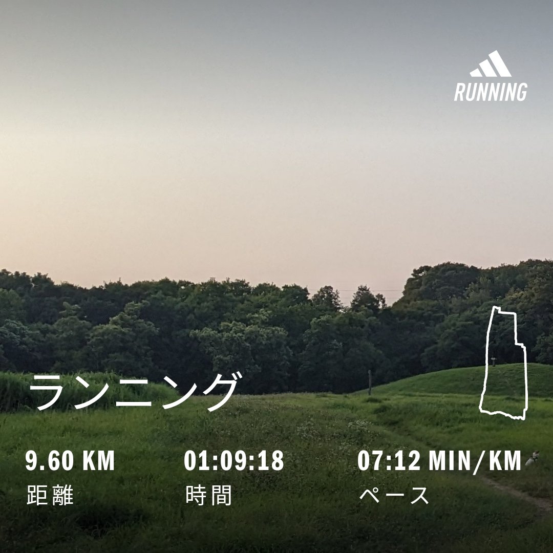 gf47f's tweet photo. 日の出🌄ラン🏃
木々からの空が素晴らしい👍😀 https://t.co/RsYT3MhlMU