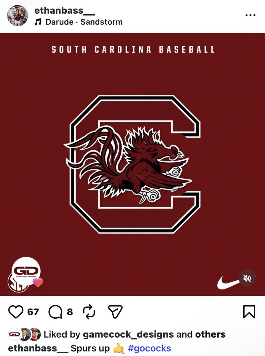 TheSargeDaily's tweet photo. South Carolina lands a BIG commitment from 2026 shortstop, Ethan Bass! He was a top 100 draft prospect in the 2026 draft and could push for immediate playing time. He is the third commitment of the day for the Gamecocks! https://t.co/S6Mclw451C