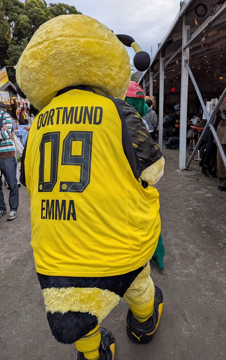 tomo_nyoro3's tweet photo. エマ🐝も来日しますか?
(画像は昨年ドイツフェスティバルのエマ)
#FCTBVB #BVB #fctokyo #tokyo #ドルトムント https://t.co/tfI8lz1Twf