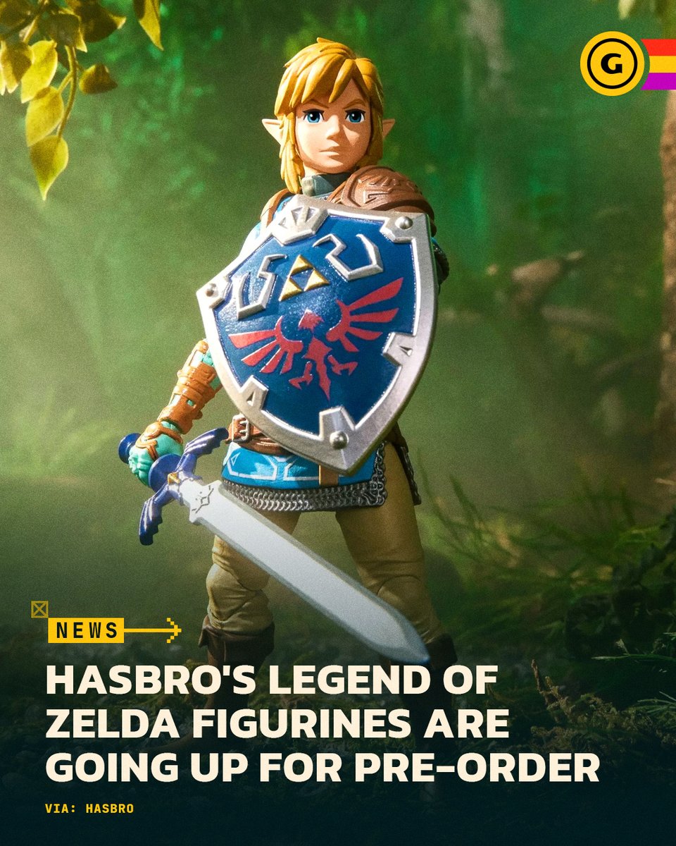 GameSpot's tweet photo. Hasbro's Legend of Zelda figurines are going up for pre-order today starting 5 PM PT / 8 PM ET ⚔️💸 https://t.co/bOiMuRKi2v