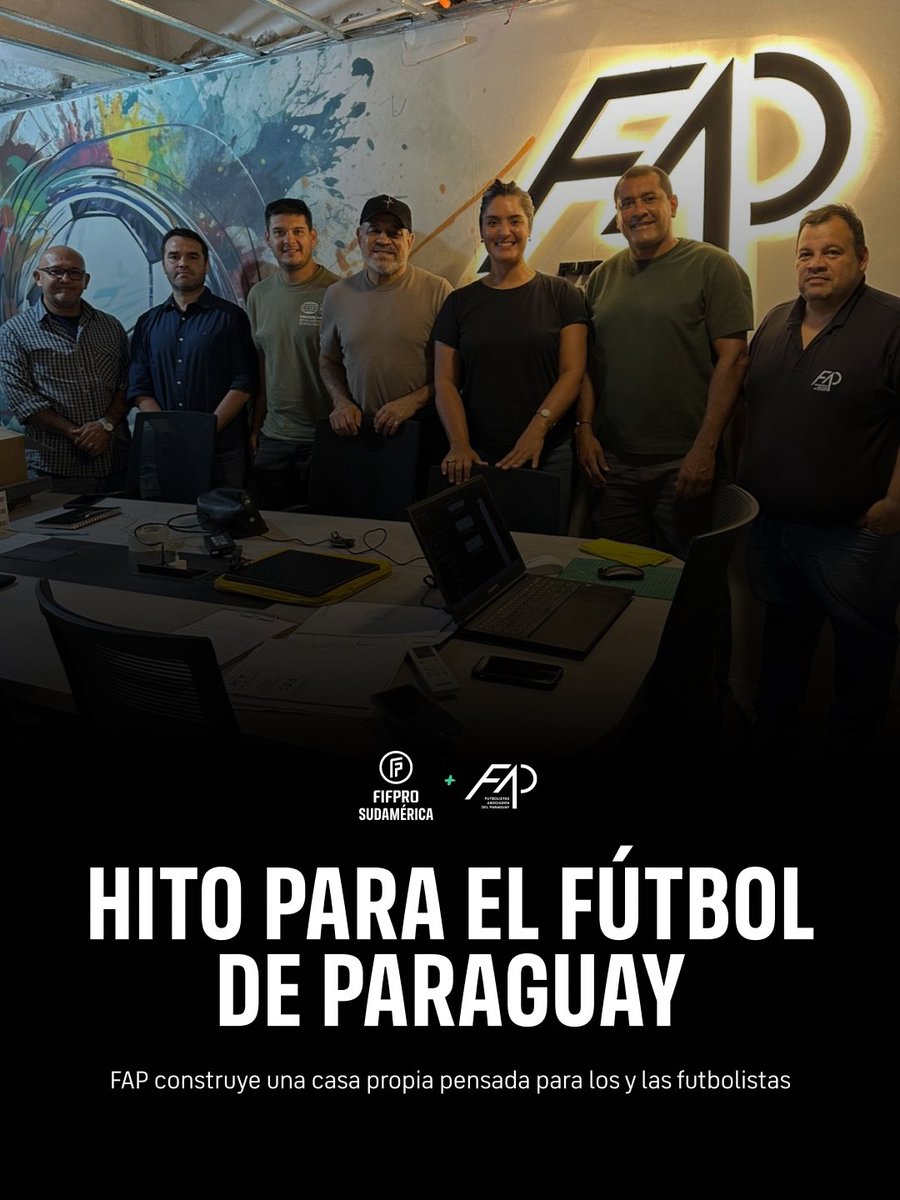 FIFProAmerica's tweet photo. Hito institucional en Paraguay 🇵🇾

Futbolistas Asociados del Paraguay presenta su nueva sede en Asunción.  Un edificio enfocado en la recuperación y formación del futbolista, que además albergará las oficinas regionales de FIFPRO Sudamérica.

https://t.co/dhHm6rnsGp

@FIFPRO @CONMEBOL