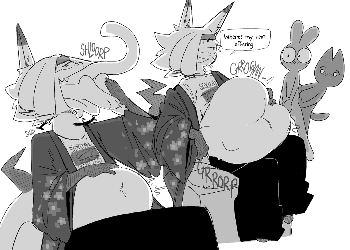 yokaiflavor's tweet photo. this is what happens to all my followers hehehe
#vore #fatfur #fursona https://t.co/iSDV3cK6Ja