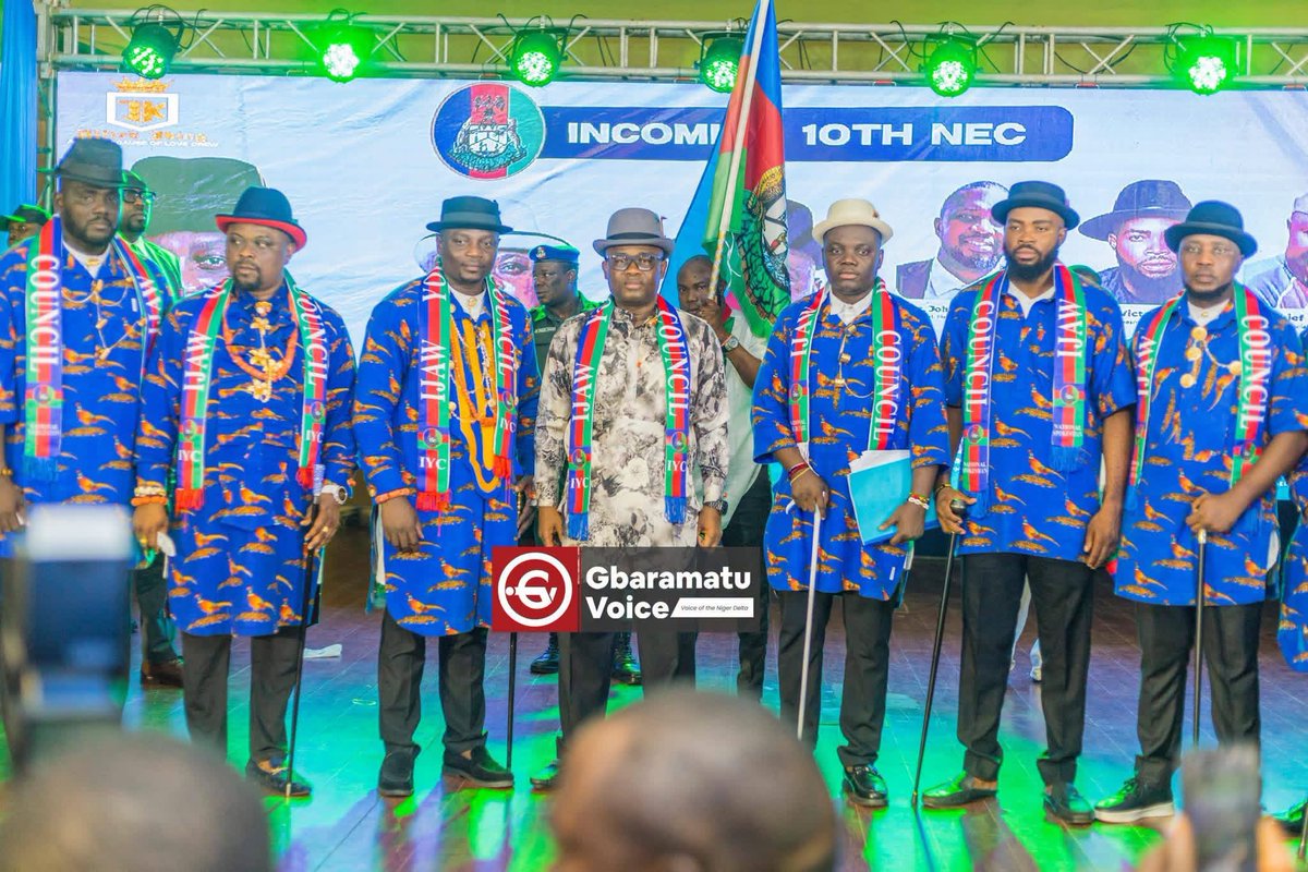gbaramatuvoice's tweet photo. OKOTETE SWORN IN AS 10TH IYC PRESIDENT, NEW NATIONAL EXECUTIVE TAKES OFFICE

YENAGOA - Dr. Doubra Collins Okotete has been sworn in as the 10th President of the Ijaw Youth Council Worldwide, alongside members of the organisation’s 10th National Executive Council.

The inauguration at Ijaw House in Yenagoa, Bayelsa State, marked the formal completion of the leadership transition following the council’s national election on July 11, 2026, GbaramatuVoice reports.

Other members of the new executive are Chief Mayor Amadiokuma Hart, Deputy National President; Barrister Igbeta Ayebakuro Itari, National Secretary; Comrade Johnny Torudonkumor James, National Assistant Secretary; Comrade Omaghomi Olu-Derimon, National Mobilisation Officer; and Comrade Imomotimi James, Deputy National Mobilisation Officer.

Also inaugurated were Comrade Victor Ibaningo, National Spokesman; Comrade Ibiso Henry, National Treasurer; Comrade Frank Akenfa, National Financial Secretary; Barrister Meshack N. Sintei, National Legal Adviser; and Comrade Ebi Kutu Ayibakuro, National Woman Leader. The official IYC election report confirms the positions, although some names appear in abbreviated forms in the published event programme.

The new administration is expected to strengthen unity among Ijaw youths and intensify advocacy for youth empowerment, environmental protection, resource control and sustainable development across the Niger Delta. The IYC describes itself as a major sociopolitical organisation representing the interests of Ijaw people within Nigeria and abroad.

#GbaramatuVoice