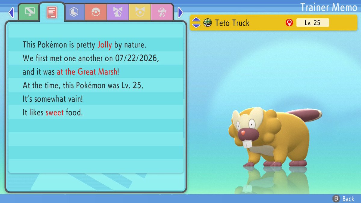 lepyti's tweet photo. Shiny Bibarel in the Great Marsh in Pokemon Shining Pearl after 17302 encounters!!! 
#safariweek #safariweek2026 #shinypokemon https://t.co/K3SpEDhCmS