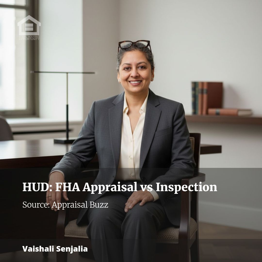 Vsenj's tweet photo. Where Does an FHA Appraisal End and a Home Inspection Begin? HUD Has an Opportunity to Clarify.
Did you know FHA appraisers are taking on more than ever—sometimes stepping into home inspection territory? 🏠 HUD wants your input to clarify their roles and boost ... https://t.co/xhqm1qPQYB