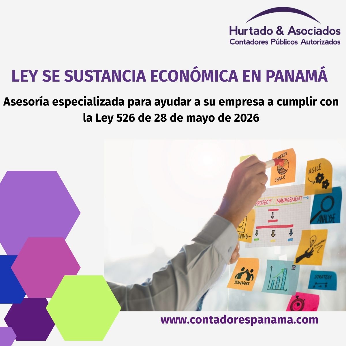 HurtadoCPAS's tweet photo. Asesoría en la Ley 526 sobre Sustancia Económica
Las entidades que realizan actividades relevantes deben evaluar si cumplen con los requisitos de sustancia económica establecidos por la legislación panameña. Un cumplimiento adecuado reduce riesgos regulatorios y fortalece la transparencia corporativa.
En Hurtado & Asociados CPA, S.A., ofrecemos asesoría especializada para ayudar a su empresa a cumplir con la Ley 526 de 28 de mayo de 2026, incluyendo:
• Evaluación del alcance de la normativa y su aplicación a su entidad.
• Diagnóstico del cumplimiento de los requisitos de sustancia económica.
• Diseño e implementación de medidas para fortalecer la sustancia económica.
• Asesoría en la preparación de la documentación de respaldo.
• Revisión de políticas, operaciones y estructura corporativa.
• Acompañamiento en procesos de cumplimiento y atención de requerimientos de las autoridades competentes.
• Asesoría continua para mantener el cumplimiento normativo.
Nuestro equipo multidisciplinario de abogados, contadores y asesores tributarios le brinda soluciones prácticas para cumplir con la normativa, reducir contingencias y fortalecer la posición de su empresa.
#SustanciaEconómica #Ley526 #CumplimientoCorporativo #Compliance #DerechoCorporativo #DerechoTributario #GobiernoCorporativo #Empresas #Panamá #HurtadoAsociados