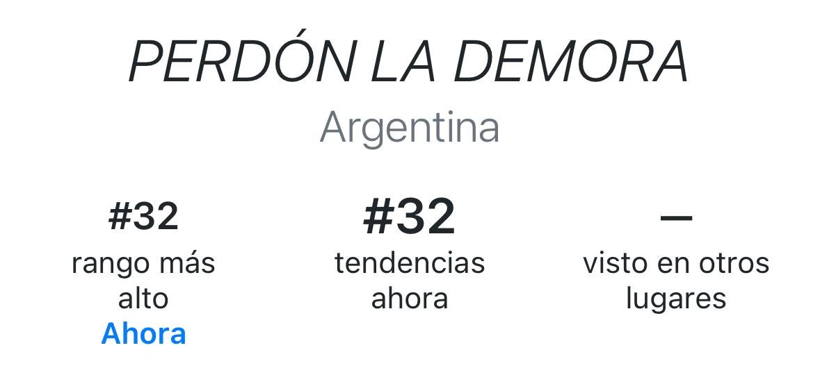 _RPMundial's tweet photo. INFO | Ya somos tendencia en Argentina seguimos @_ruggero

PERDÓN LA DEMORA' https://t.co/6GSroUYl1j