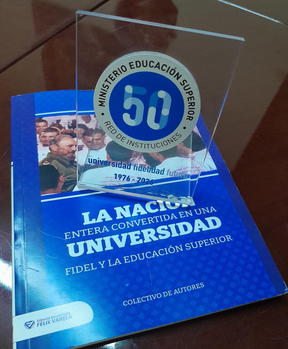pedropprada's tweet photo. Recibe nuestra Universidad de Relaciones Internacionales Raúl Roa García el sello por los 50 años del Ministerio de Educación Superior y su red de instituciones que han vestido de letras, arte, ciencia y conciencia a la patria
#SeguimosPorCuba
#DeLaTallaDeRoa https://t.co/tgfbMzOPWq