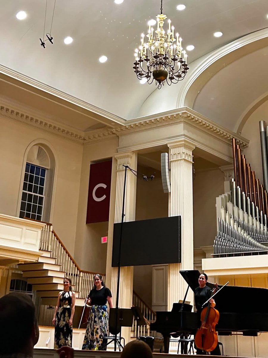ArditaStatovci's tweet photo. A few glimpses from #CMC at @colgateuniv ✨ 
Days filled with coaching, rehearsals, performances, practice, inspiring collaborations, and the beauty of this remarkable campus in upstate #New York.
So grateful for the music and the wonderful people who make these moments special. https://t.co/1XTOiIZ5Dp
