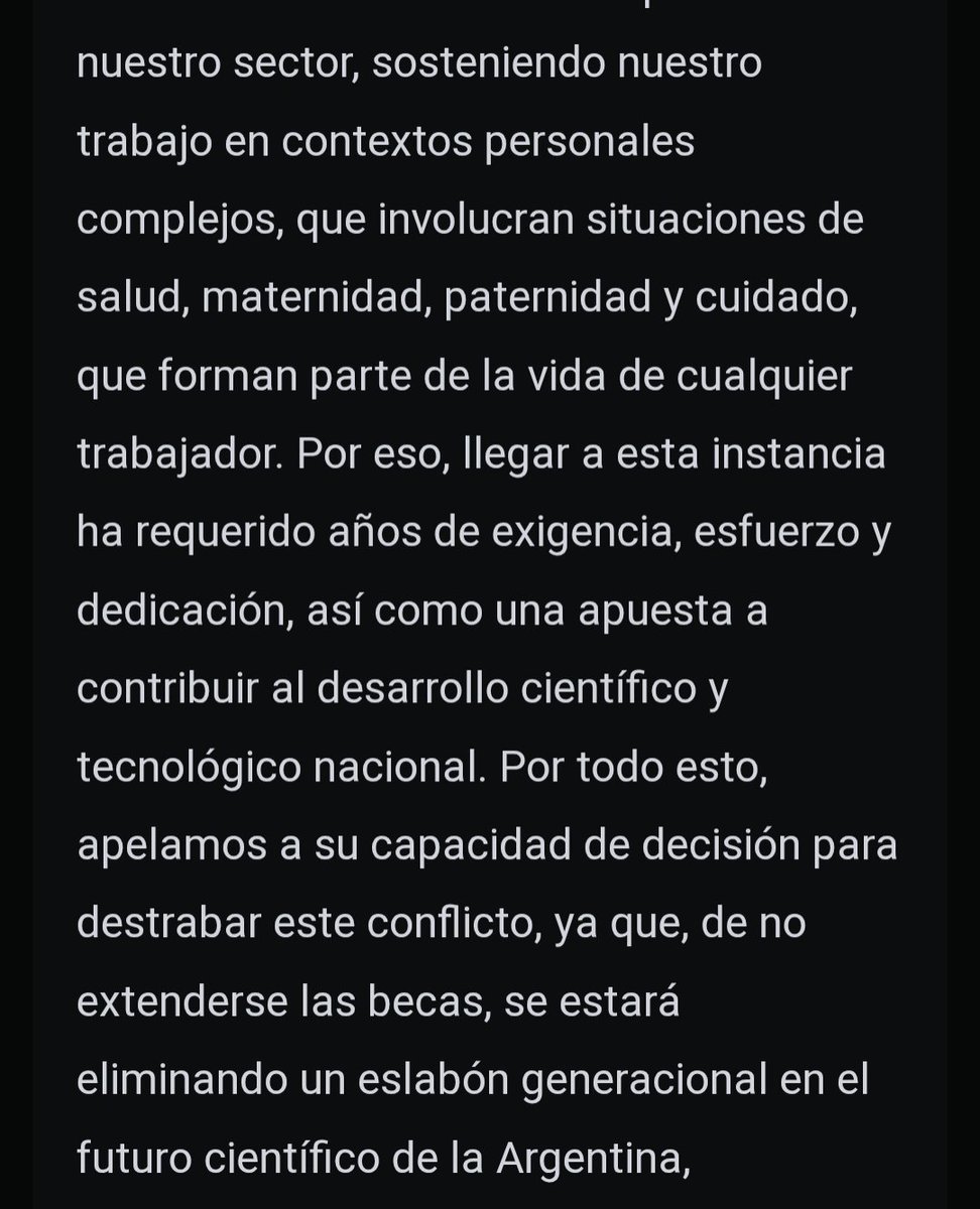 Noalcientificid's tweet photo. Carta abierta a @diegosantilli  de becarios y becarias del CONICET que esté mes y por una decisión del gobierno, nos quedamos sin trabajo https://t.co/moSYVaVkep
