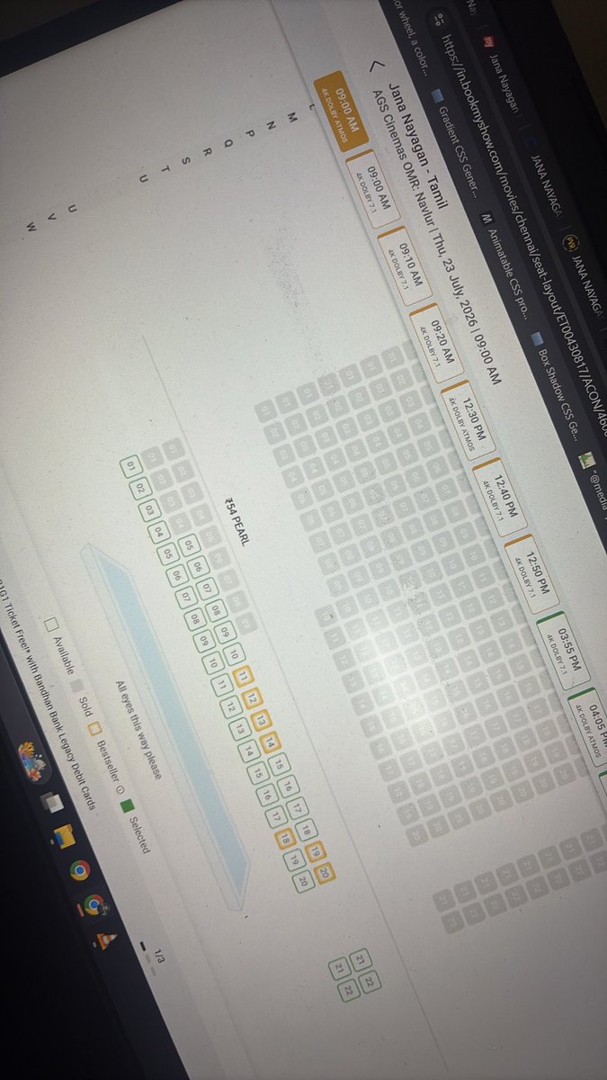 tamilkumar_r's tweet photo. #TicketsAvailable
 
Ags cinemas Navalur #JanaNayagan FDFS available 

Dm if you need I’ll will help you https://t.co/EuVb14o6Gd