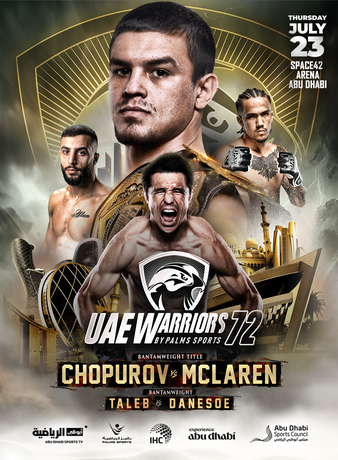 BalboaMMA's tweet photo. 🔥#UAEWarriors72 starts early tomorrow fight fans!
Undefeated Bantamweight champ Asaf “Honey Badger” Chopurov (10-0, 9 finishes) defends vs veteran Reece McLaren in Abu Dhabi!
I sent out an EASY PARLAY 💰
#Gambling𝕏 #MMAX #LetsEat https://t.co/fivdAStrTr