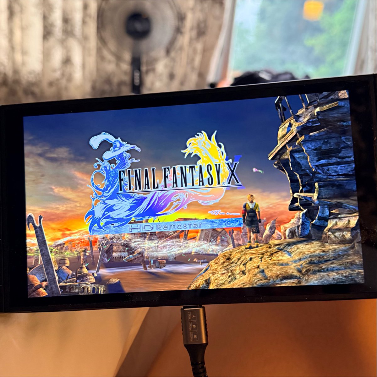 rebbford's tweet photo. as part of my awake time during recovery, i am playing “Final Fantasy X” for the first time. This is because Megan loves it. By playing it, we can talk about it together, that that will make us smile and have interesting conversations. https://t.co/FzGmBB0XME