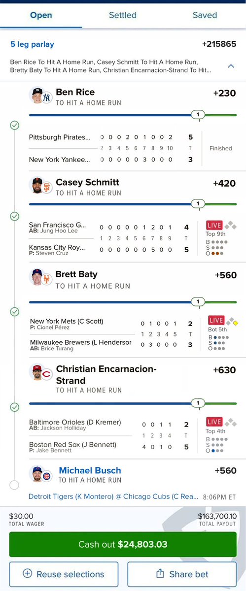 parlaybyher's tweet photo. I’D RATHER LOSE IT ALL THAN HIT CASH OUT😤

$24K ISN’T LIFE CHANGING ANYWAYS🤷🏼‍♂️

PLEASE DON’T SELL ME NOW, BUSCH🙏🏻😭 https://t.co/thmV7d2DvM