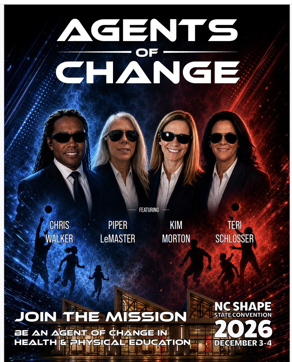 NCSHAPE's tweet photo. Working on the 2026 NC SHAPE State Convention Flier this week... https://t.co/RERH6WtwnB