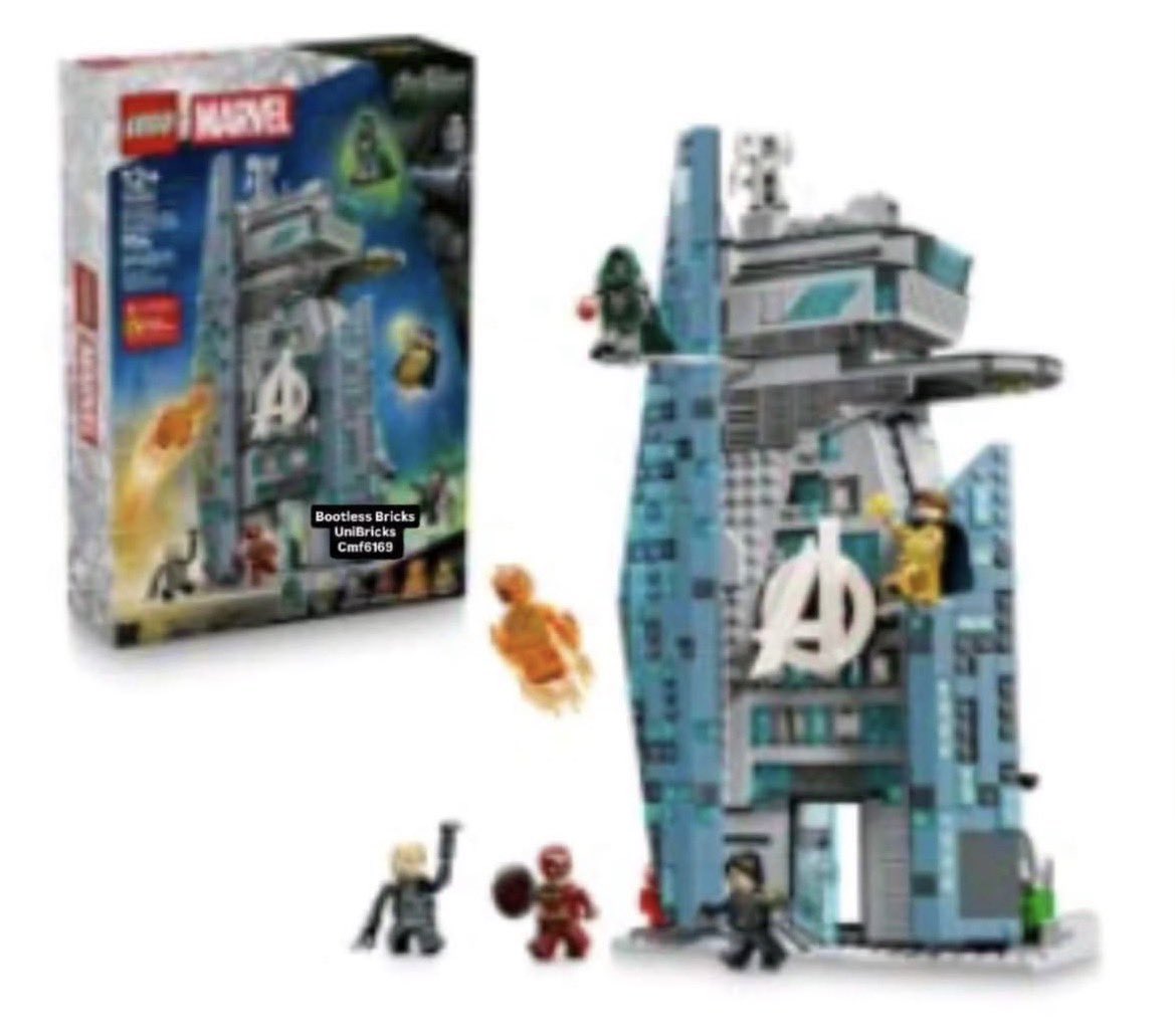 F4NewsFr's tweet photo. Premieres images des sets Lego Marvel pour ‘AVENGERS: DOOMSDAY’ : 

- Johnny Storm: Avengers Tower
- The Thing: Avengers Quinjet 
- Mr Fantastic: Sentinel battle 

(@TUnibricks) https://t.co/IlEVG9Oek6