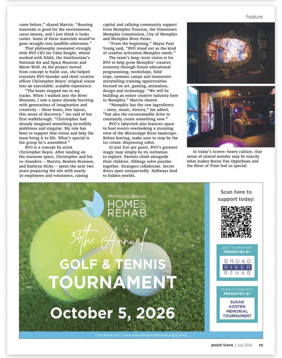 marvinstockwell's tweet photo. Thanks to Shoshana Cenker for her great feature story on @bvoexp in Jewish Scene Magazine.

Check out the full story here (pages 18-19):

https://t.co/XEpynYBERg

#ImmersiveExperiences #immersiveexperience #MudIsland #downtownmemphis #AdaptiveReuse https://t.co/qeRx9LRhhV