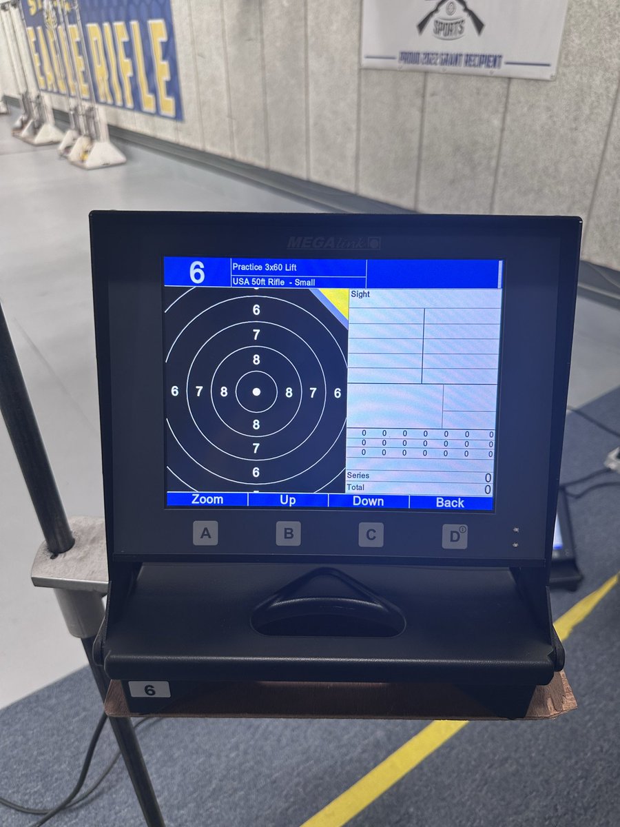 CoachKellyWells's tweet photo. Take a look at the @MSUEaglesRifle new set-up of Mega-link targeting system. Major upgrade for our program for a deserving bunch of student-athletes! https://t.co/rs1MMMtHji