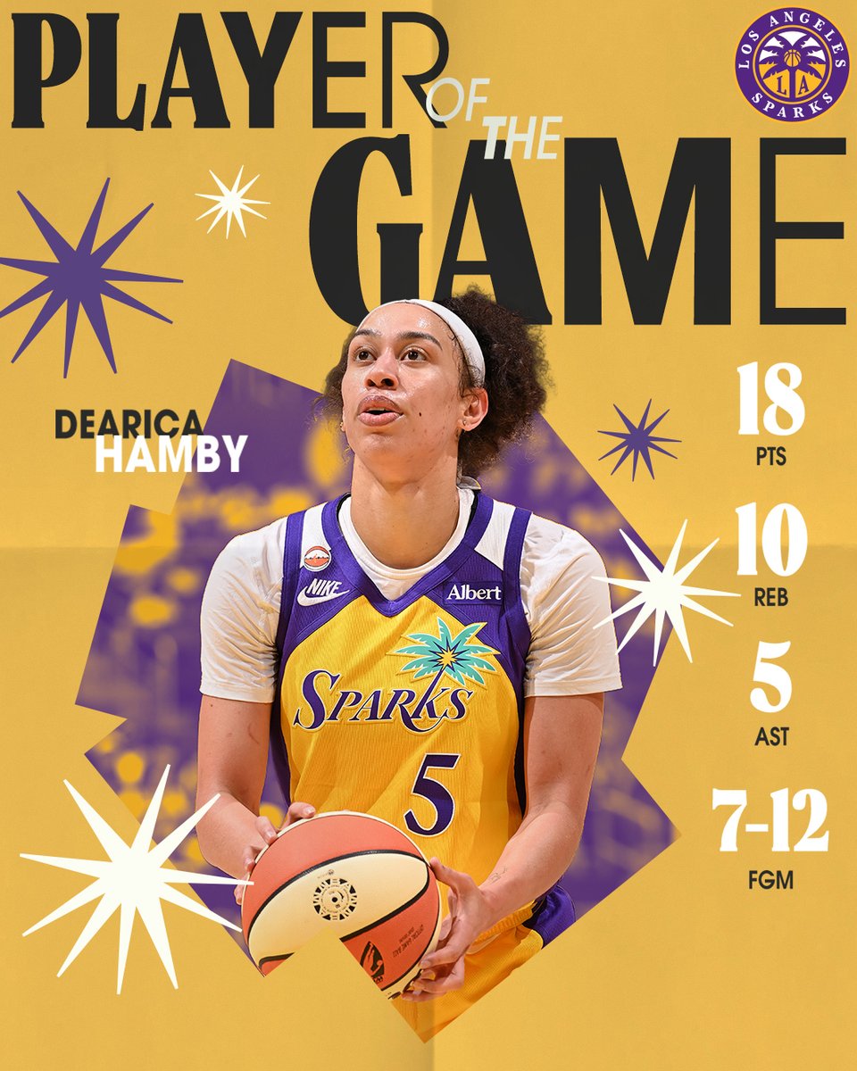 LASparks's tweet photo. Make it a double-double for Dearica. https://t.co/9XjKosJImB