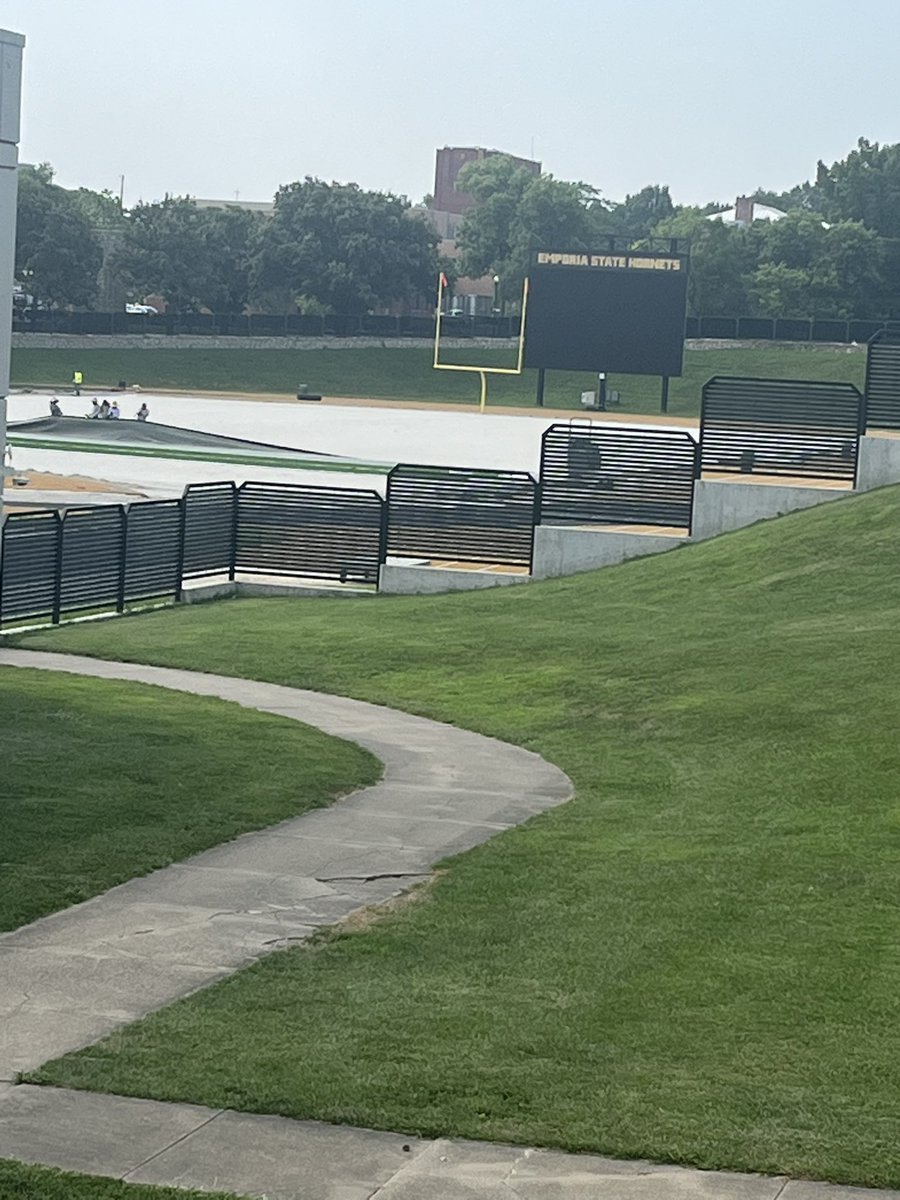 ESUSports's tweet photo. Facility update July 22.
Blackcreek Diesel Field at Welch Stadium.
#StingersUp https://t.co/4c2ZbdrX9E