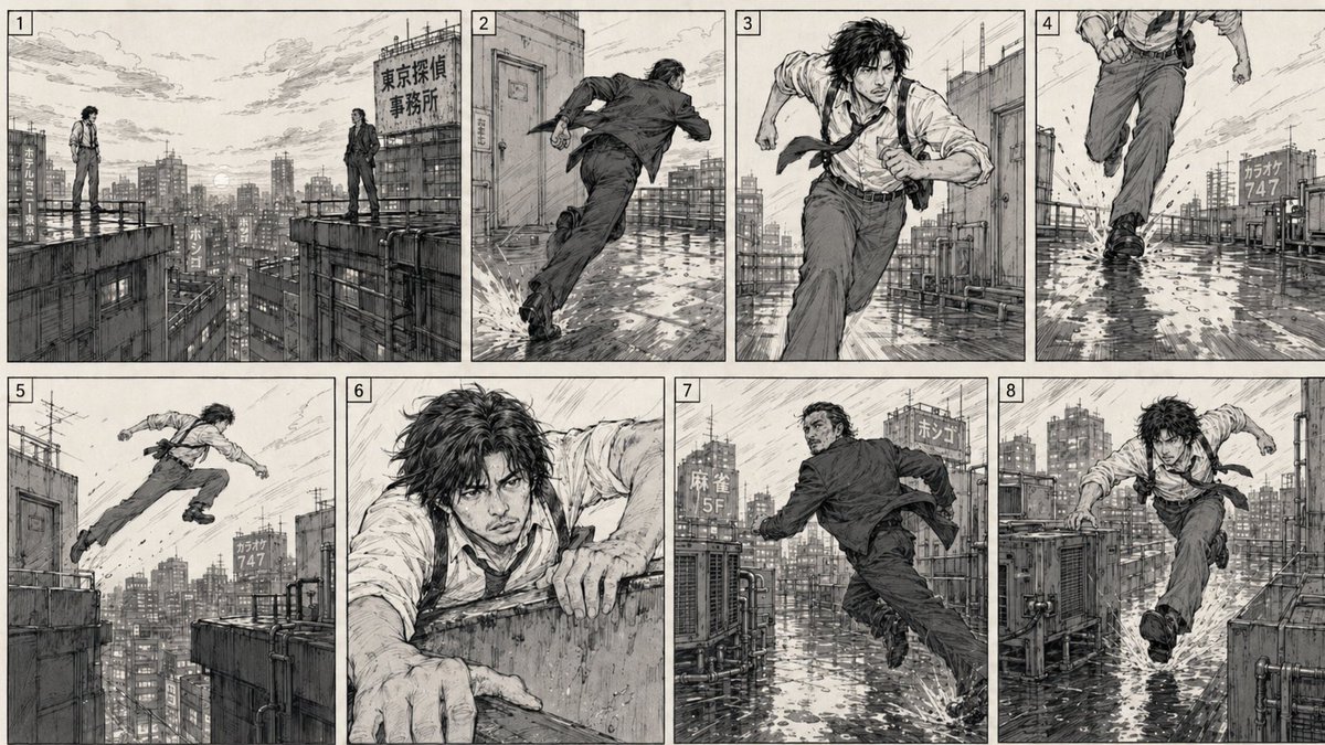 Action Chase 2D Storyboard
