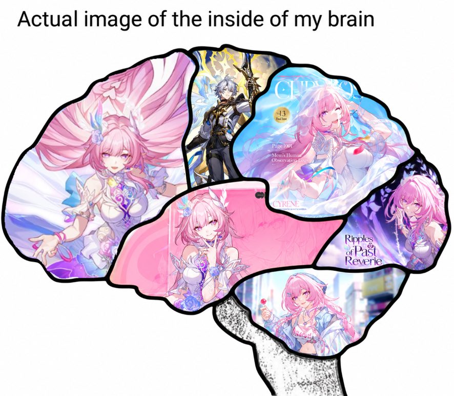 goldstinn's tweet photo. brain is cyrene (and a lil phainon) https://t.co/ITjPXM0Tak