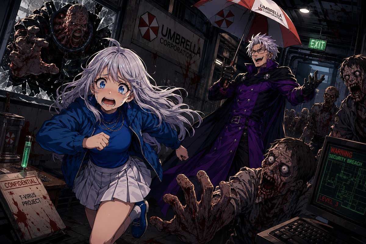 LilaStarGm's tweet photo. Tonight in roughly 10 minutes, 6pm est, Kri will be torturing Lilan with Resident Evil Requim! Join us for Spoopy Wednesday! https://t.co/cokhbrJ3pA