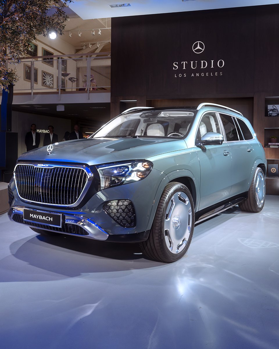 MercedesBenzUSA's tweet photo. Illuminating a new world of elegance at LA’s latest must-see destination.​

The new 2027 Mercedes-Maybach GLS 680 – now on display at Mercedes-Benz Studio Los Angeles. https://t.co/CqBXs7UlPQ